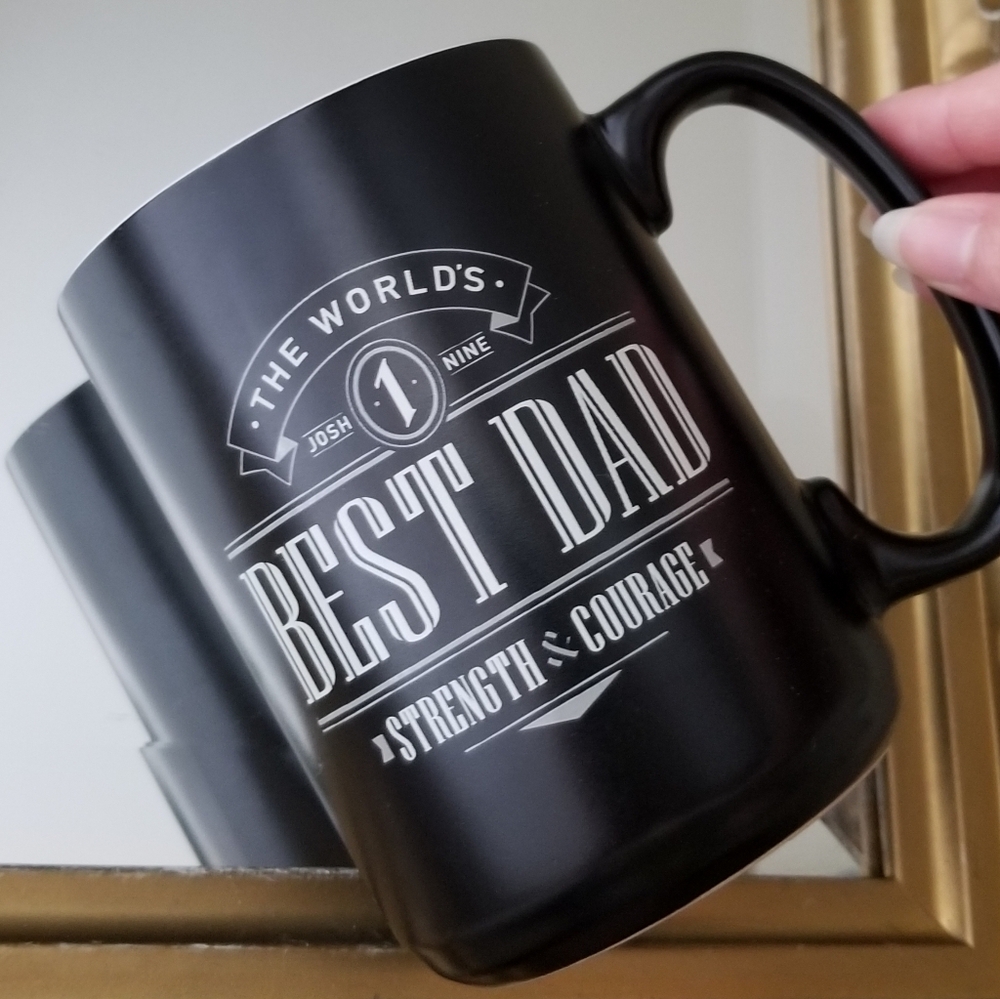 ❗"Best Dad" Ceramic Black Coffee Mug❗